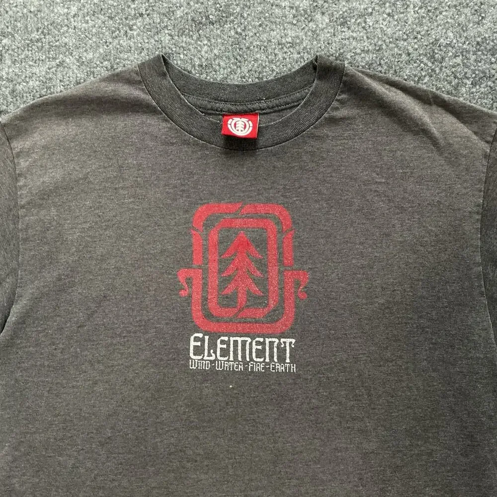 Vintage Element Y2K Faded Skate Tee 100% Cotton Men’s Size Medium